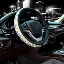 Didida Bling Steering Wheel Cover for Men Women Diamond Crystal Rhinestones Shiny Universal 15 Inch (Colorful)