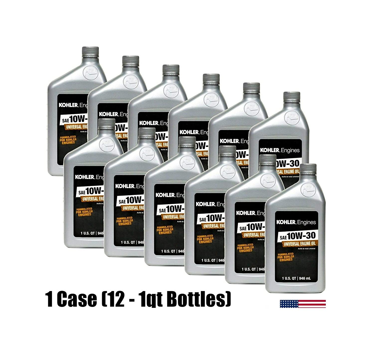 (12-Packs) Kоhlеr Command Engine 10W-30 Motor Oil Cаsе of 25 357 06S 1 Quart Bottles