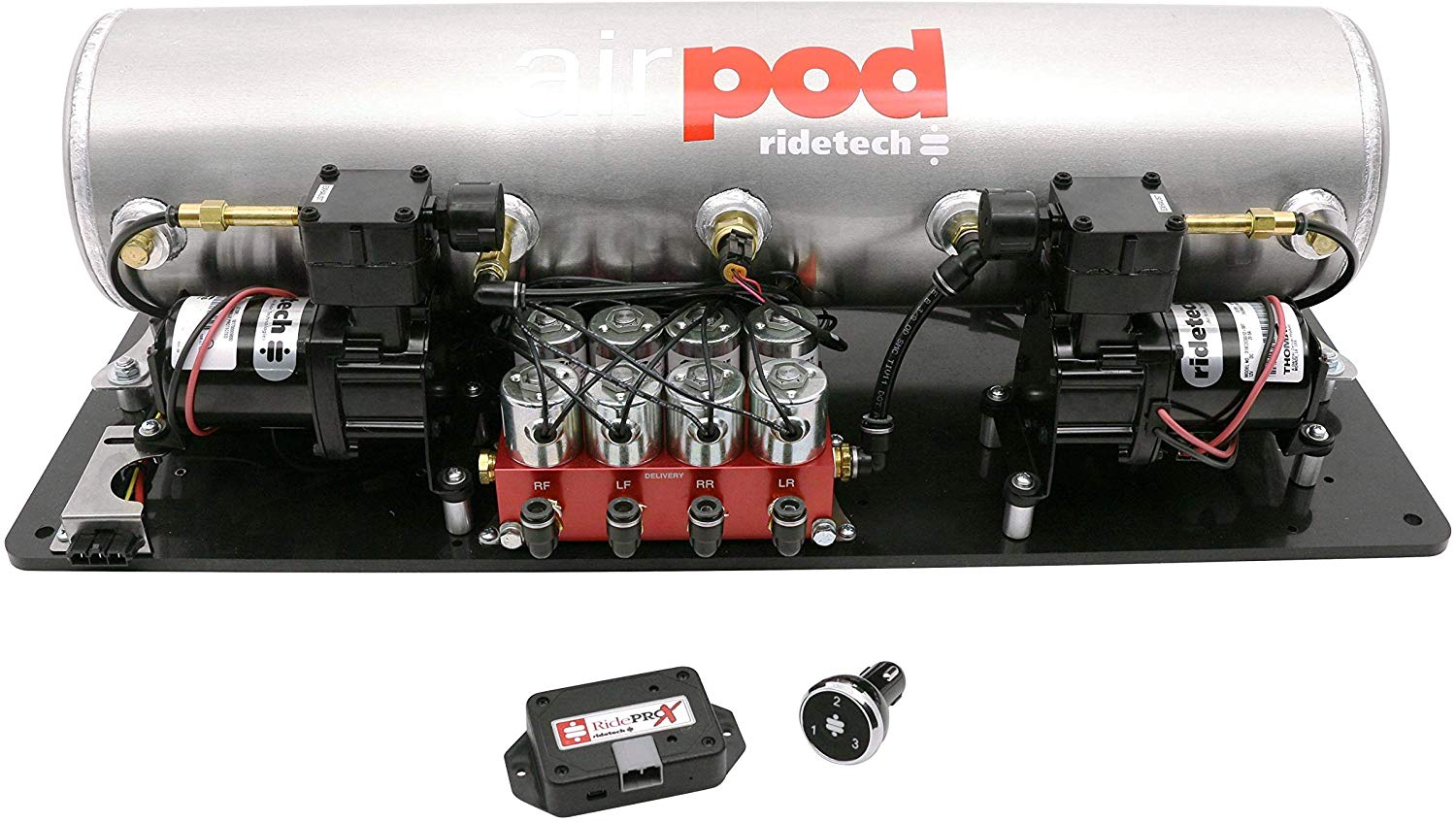 RideTech 30414700 5 Gallon BigRed AirPod w/RidePro X Control