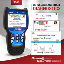 INNOVA 3140g Color Screen with Bluetooth Code Reader/Scan Tool with ABS and Live Data (for OBD2 Vehicles with OBD1 Coverage and 3.5in Display)