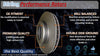 2012 For Dodge Grand Caravan Front Disc Brake Rotors and Ceramic Brake Pads