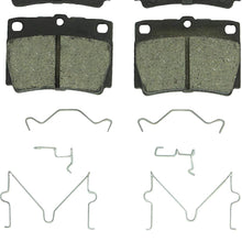 Bosch BC733 QuietCast Premium Ceramic Disc Brake Pad Set For 1997-2004 Mitsubishi Montero Sport; Rear