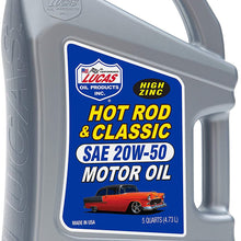 Lucas Oil 10684 20W-50 Petroleum Oil - 5 Quart Jug