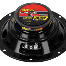 BOSS Audio Systems CH6520 Car Speakers - 250 Watts Of Power Per Pair, 125 Watts Each, 6.5 Inch, Full Range, 2 Way, Sold in Pairs