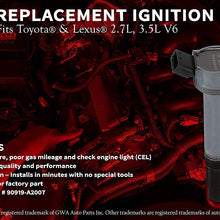 Ignition Coil - Replaces 90919-A2007 - Fits Toyota and Lexus 2.7L, 3.5L V6 - Ignition Coil Pack Fits Lexus, Camry V6, Avalon, Sienna, Rav4 and more