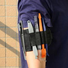 FOSHIO Car Vinyl Wrap Magnetic Wristband Tools Kit Include Adjustable Strap Wrist Band Belt Organizer, Soft Micro Stick Squeegee, Magnet Edged Fold Squeegee, Safety Cutter & Retractable Utility Knife