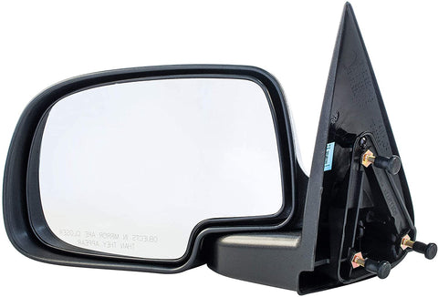 Driver Side Non-Heated Manual Operated Mirror for Cadillac Escalade Chevy Silverado Suburban HD Tahoe GMC Sierra Yukon XL 1500 2500 3500 1999-2007 - Parts Link #: GM1320230