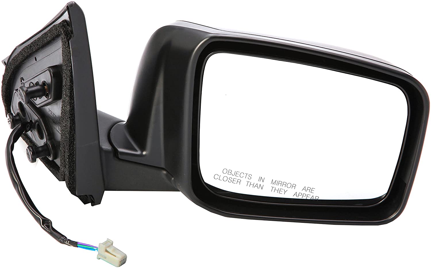 Dorman 955-778 Passenger Side Power Door Mirror - Heated/Folding for Select Nissan Models, Black