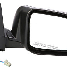 Dorman 955-778 Passenger Side Power Door Mirror - Heated/Folding for Select Nissan Models, Black
