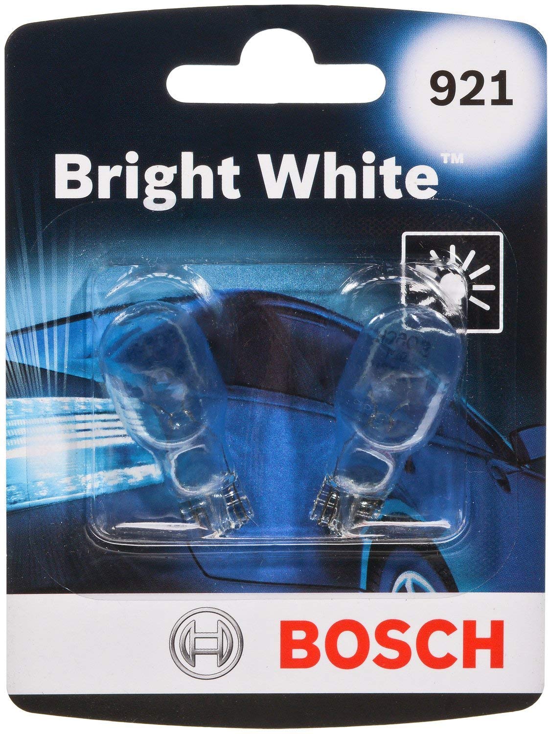 Bosch 921 Bright White Upgrade Minature Bulb, Pack of 2