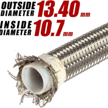 20 Ft 8AN AN8 Universal Braided Stainless Steel PTFE TEFLON Oil Fuel Gas Line Hose