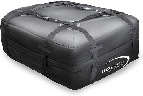 BD Covers Cargo Roof Carrier 100% Waterproof Storage Travel Bag Easy to Install 15 Cubic Feet