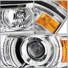 DNA Motoring HL-HPL-LED-CSIL14-CH-AM Headlight Assembly (Driver and Passenger Side)