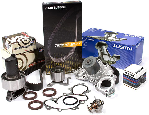 Evergreen TBK154MWPACT Fits 88-92 Toyota 4Runner Pickup 3.0 SOHC 3VZE Timing Belt Kit Thermostat Water Pump