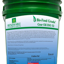 Renewable Lubricants Bio-Food Grade ISO 32 Gear Oil, 5 Gallon Pail