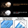 CK FORMULA (Set of 2) H11 Halogen Headlight Bulbs (Low Beam) 12V 100W 5000K Super White, PGJ19-2 Base