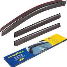 Goodyear Side Window Deflectors for Honda CR-V (CRV) 2017-2019 SUV, Tape-on Rain Guards, Window Visors, 4 Pieces - GY003123