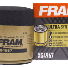 FRAM Ultra Synthetic Automotive Replacement Oil Filter, Designed for Synthetic Oil Changes Lasting up to 20k Miles, XG4967 with SureGrip (Pack of 1)