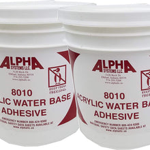 RecPro 2 Gallons of RV Rubber Roof Adhesive 8010 Water-Based Universal RV Roof Glue | Camper Roof Glue | Trailer Roof Glue