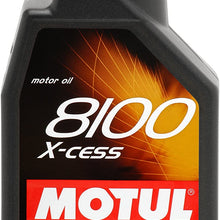 Motul 007236 8100 X-cess 5W-40 100 Percent Synthetic Gasoline and Diesel Engine Oil - 1 Liter Bottle