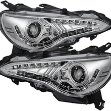 Spyder Auto (PRO-YD-SUBRZ12-C) Chrome Projector Headlight with LED Daytime Running Light - Pair (Chrome)