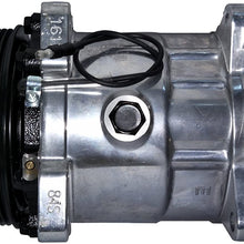 ACTECmax Universal A/C Compressor with Black PV8 Clutch Sanden 508 Style 5H14 R134A Serpentine Belt