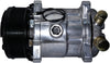 ACTECmax Universal A/C Compressor with Black PV8 Clutch Sanden 508 Style 5H14 R134A Serpentine Belt
