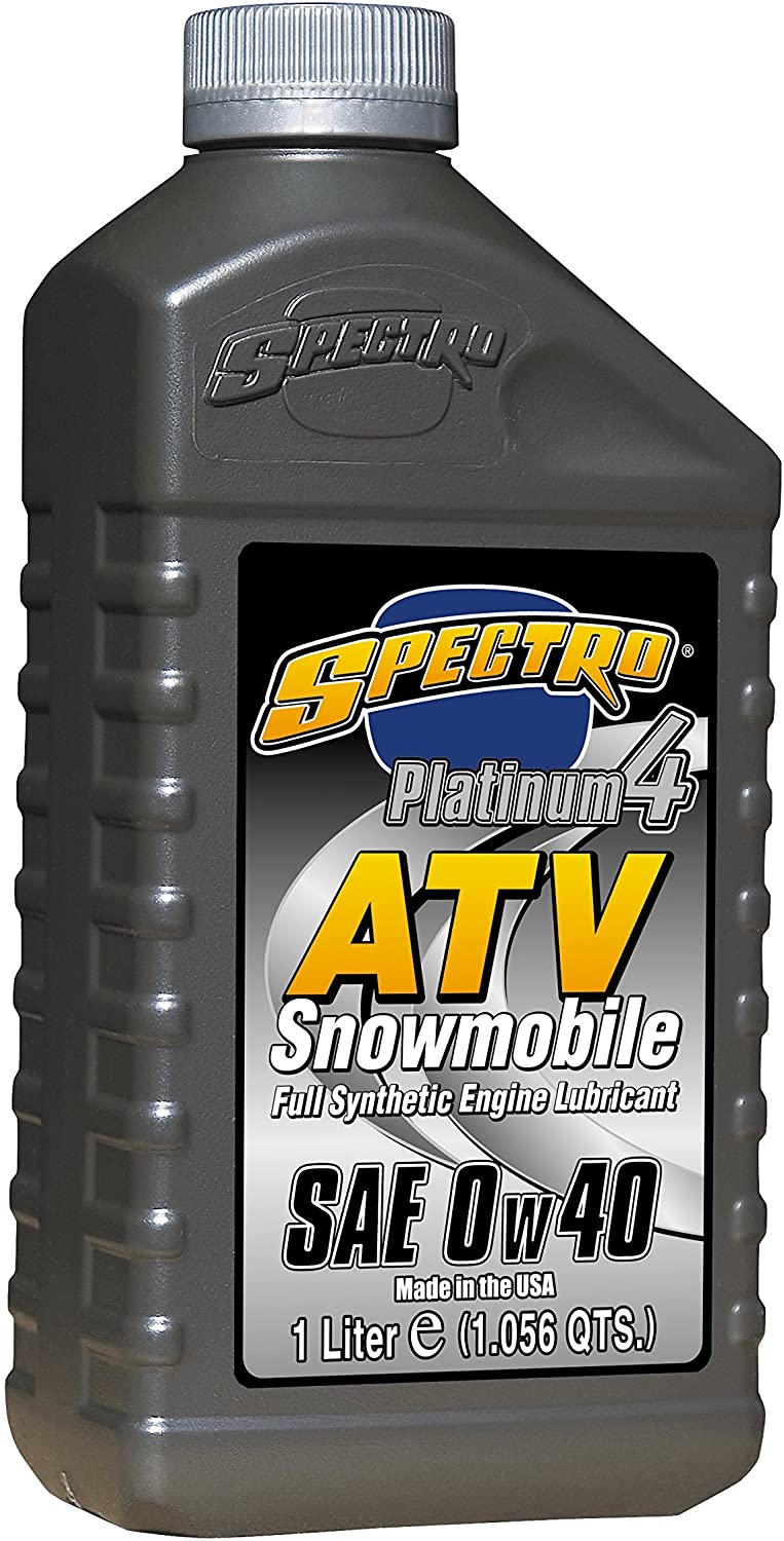 Spectro Oil L.SP4ATV04 Platinum 4 ATV/Snowmobile Full Synthetic 0w40