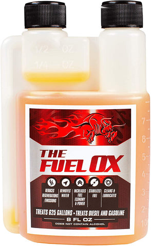 Fuel Ox Complete Fuel Treatment and Combustion Catalyst - Additive for Gas or Diesel - Increases Mileage and Decreases Regens - for Personal or Commercial Vehicles - Treats 240 Gallons - 3oz Bottle