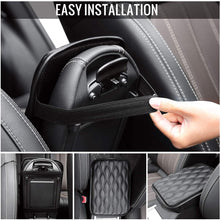 Seven Sparta Universal Center Console Cover for Most Vehicle, SUV, Truck, Car, Waterproof Armrest Cover Center Console Pad, Car Armrest Seat Box Cover Protector (Black)