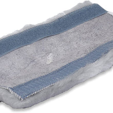 ANDALUS Seat Belt Covers for Adults and Kids, Authentic Sheepskin Merino Wool, Gray