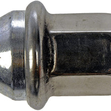 Dorman 611-263 Wheel Nut M12-1.50 Flattop Nut - 19mm Hex, 35.9mm Length for Select Models - Zinc (OE FIX), 10 Pack
