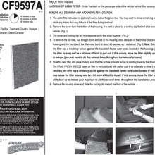 FRAM Fresh Breeze Cabin Air Filter Replacement for Car Passenger Compartment w/Arm and Hammer Baking Soda, Easy Install, CF8644A for Select Volkswagen and Audi Vehicles , white