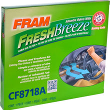 FRAM Fresh Breeze Cabin Air Filter Replacement for Car Passenger Compartment w/ Arm and Hammer Baking Soda, Easy Install, CF11182 for Select Acura and Honda Vehicles