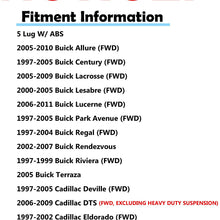 Detroit Axle 513121 Pair(2) Front Wheel Hub Bearing Assembly for Buick Allure Century LaCrosse LeSabre Park Avenue Chevy Impala Monte Carlo Venture Pontiac Grand Prix Boneville w/ABS Sensor cable