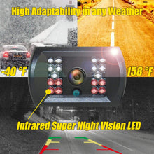 Backup Camera with 4-Pin Connector for Truck Rear View System, Universal Connector, High Level Waterproof and Superior 18 Infrared LED Night Vision