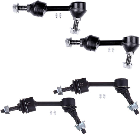 OCPTY - New 4-Piece fit for 2003-2004 for Ford Expedition for Lincoln Navigator - 2 Rear Sway Bar End Links 2 Front Sway Bar End Links