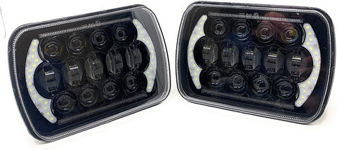 7x6 5x7 headlights Square Lights Led Headlight Sealed Beam Rectangular H6054 LED Headlight H6052 H6053 H6054 H6014 Wrangler Cherokee Xj Yj Pickup
