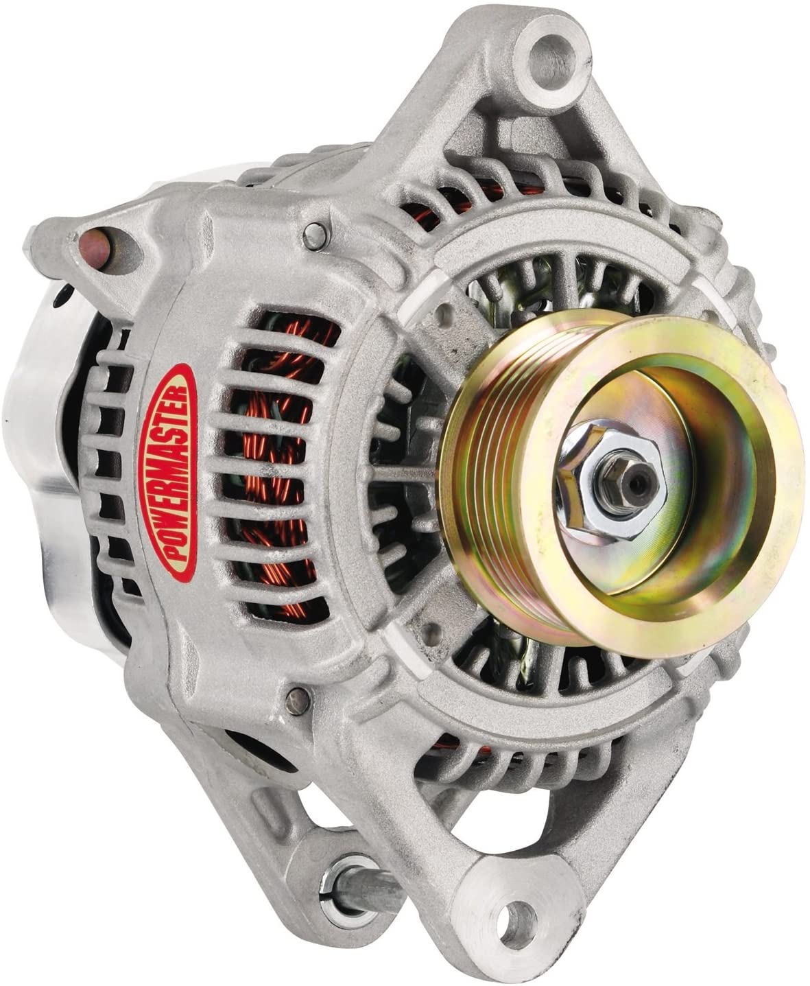 Powermaster 433111 Natural Alternator (Denso Type 130mm 170A 7 Groove Pulley 1 Wire)
