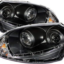 Spyder Auto Volkswagen GTI/Jetta/Rabbit Black DRL LED Crystal Headlight (Black)