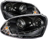 Spyder Auto Volkswagen GTI/Jetta/Rabbit Black DRL LED Crystal Headlight (Black)