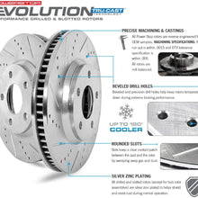 Power Stop K6495 Front & Rear Brake Kit with Drilled/Slotted Brake Rotors and Z23 Evolution Ceramic Brake Pads