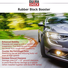 DuraSHOCK U.S. Coil Spring Block Boosters Series Pack, Automotive Performance Enhancement for Car Coil Spring Shock Absorption, Protection of Auto Suspension System (1.25" x 1" x 1")