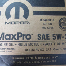 Mopar Chrysler Dodge Jeep Ram Five Quarts of SAE 5W-30 Maxpro Motor Oil New OEM