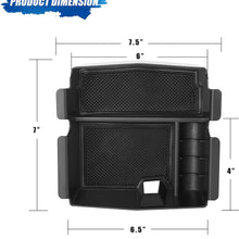 AAIWA Center Console Tray Organizer for Jeep JL, Organizer Insert Tray Replacement for 2018-2019 Jeep Wrangler JL/JLU 2020 Jeep Gladiator Truck, Armrest Box Secondary Storage