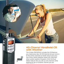 Uniden PRO401HH Professional Series 40 Channel Handheld CB Radio, 4 Watts Power with Hi/Low Power Switch, Auto noise cancellation, Belt Clip And Strap Included, 2.75in. x 4.33in. x 8.66in.