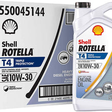 Shell Rotella T4 Triple Protection Conventional 10W-30 Diesel Engine Oil (1-Gallon, Case of 3)
