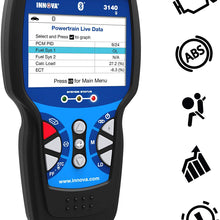 INNOVA 3140g Color Screen with Bluetooth Code Reader/Scan Tool with ABS and Live Data (for OBD2 Vehicles with OBD1 Coverage and 3.5in Display)