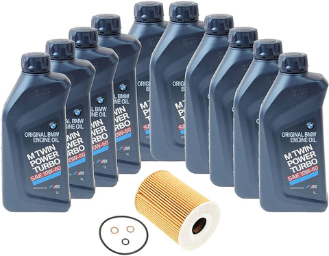 Genuine 10W-60 10 Liter Oil Change Kit For BMW E60 M5 E63 E64 M6 06-10