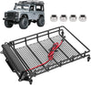 VGEBY Rc Roof Rack, Metal RC Car Roof Rack Luggage Carrier Universal Car Top Luggage Basket with LED Fit for MN D90 99S RC Car Model